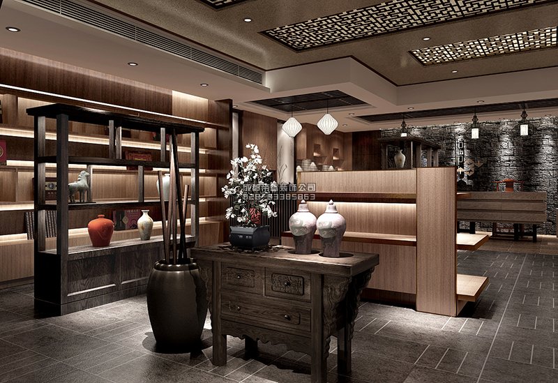 新式茶葉店裝修效果圖