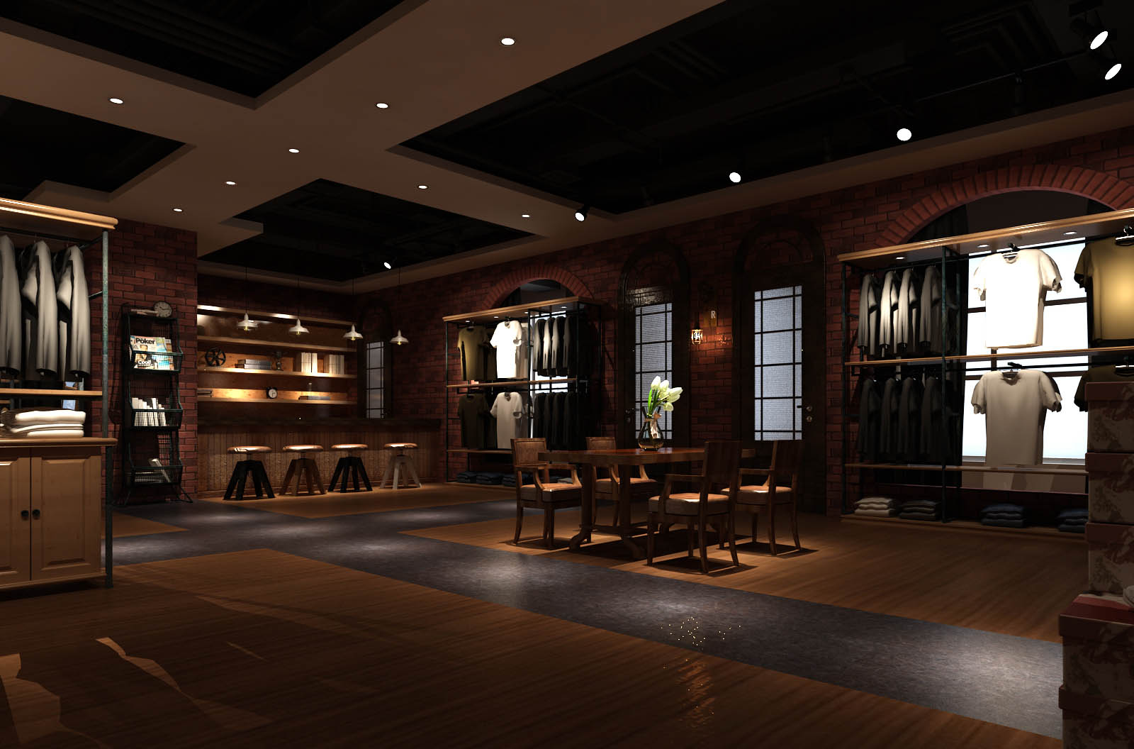 運(yùn)動(dòng)品牌專賣店裝修|運(yùn)動(dòng)服裝店裝修圖片